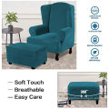 Stretch Rectangle Folding Storage Covers Ottoman Slipcovers
